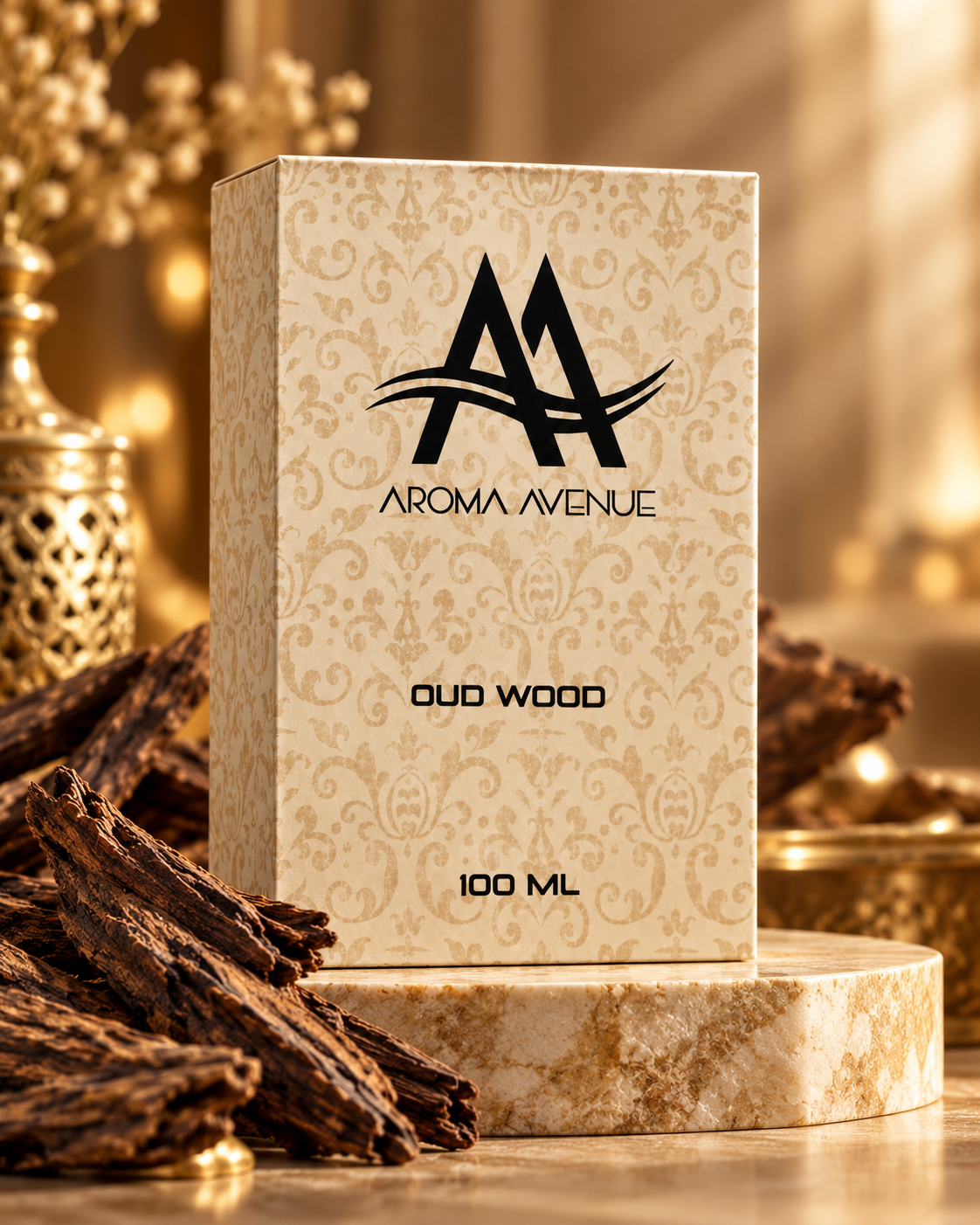Aroma Avenue Oud Wood Perfume for Men & Women, Premium Fragrance, 100 ML - Image 2
